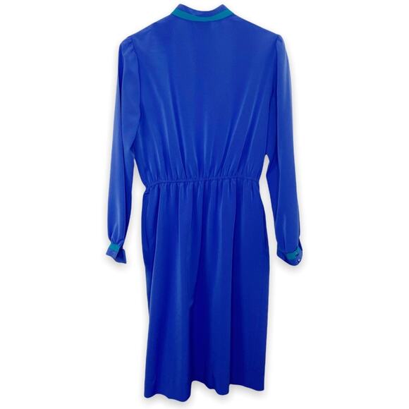 Vintage Heury Lee Petite Button Front Dress Size 14P - Picture 3 of 11